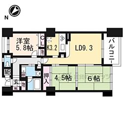 コスモ守山5番館 3LDKの間取図画像