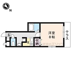 アルドーレ 1Kの間取図画像