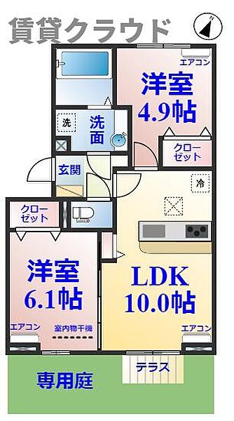 パストラル 303｜千葉県市原市君塚2丁目(賃貸アパート2LDK・3階・48.10㎡)の写真 その2