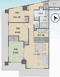アイディーコート池袋西ムーンファーロ 3LDKの間取図画像