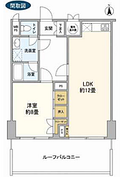 ライオンズマンション道玄坂 1LDKの間取図画像