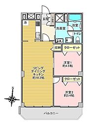 間取図画像 2LDK