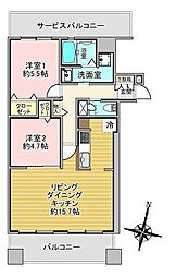 間取図画像 2LDK