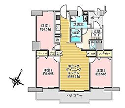 間取図画像 3LDK