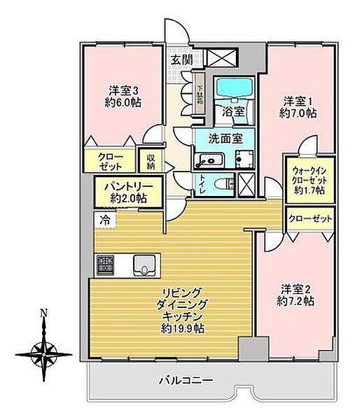 間取りを拡大表示