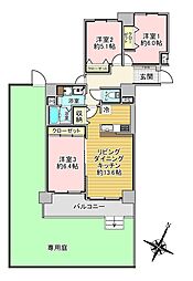 アルファグランデ北10条 3LDKの間取図画像