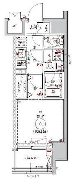 LUMEED横濱南 905｜神奈川県横浜市南区高砂町２丁目(賃貸マンション1K・9階・21.98㎡)の写真 その2