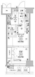 セジョリ墨田EASTIII 2階1DKの間取り