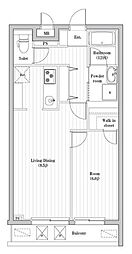 アーバンパーク東向島 1LDKの間取図画像
