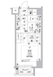 セジョリ東陽町 1Kの間取図画像