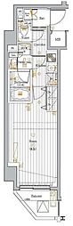 PREMIUMCUBE目黒東山♯mo 1Kの間取図画像