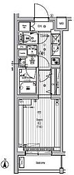 PREMIUMCUBE世田谷♯mo 1Kの間取図画像