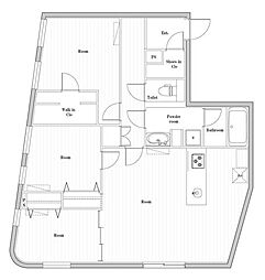 EDIT文京千石II 3LDKの間取図画像