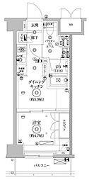 セジョリ墨田イースト3 1DKの間取図画像