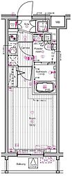 THEPREMIUMCUBEG東中野 1Kの間取図画像
