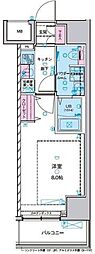 ジェノヴィア浅草2スカイガーデン 1Kの間取図画像