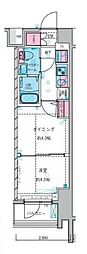 GALICIA中野新井薬師 1DKの間取図画像