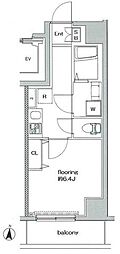 グランヴァン住吉駅前 1Kの間取図画像