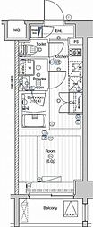 PREMIUMCUBE大井町#mo ワンルームの間取図画像
