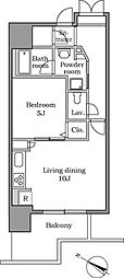 レジディア中延 1LDKの間取図画像