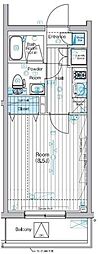 マキシヴ東向島フュージョナル 1Kの間取図画像