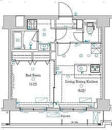 ラフィスタときわ台 1LDKの間取図画像