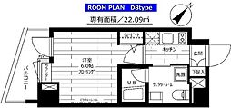 ステージグランデ新桜台 1Kの間取図画像