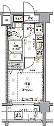 ハーモニーレジデンス羽田ウエスト 1Kの間取図画像