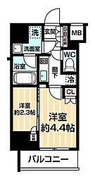 ARCOBALENO MINAMISENJU 2Kの間取図画像