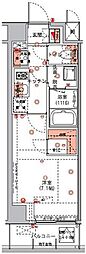 ハーモニーレジデンス東京イーストコア#005 1Kの間取図画像