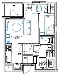 ローレルフラット 1LDKの間取図画像
