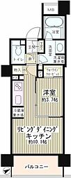 パークホームズ目黒リバーサウス 1LDKの間取図画像