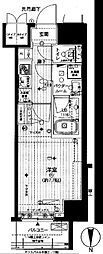 MAINSTAGE錦糸町7ラピス 1Kの間取図画像
