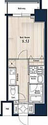 Nステージアキハバラ 1Kの間取図画像
