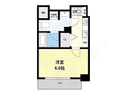 JR大阪環状線 森ノ宮駅 徒歩9分の賃貸マンション 8階1Kの間取り