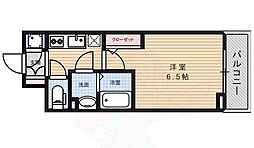 JR大阪環状線 鶴橋駅 徒歩5分の賃貸マンション 6階1Kの間取り