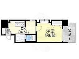 JR大阪環状線 鶴橋駅 徒歩7分の賃貸マンション 9階1DKの間取り