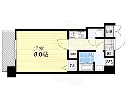 S-レジデンス緑橋駅前 1Kの間取図画像