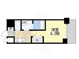 S-RESIDENCE布施aventra 1Kの間取図画像