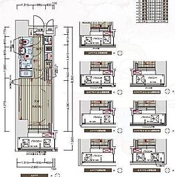 プレサンス谷町七丁目2 1Kの間取図画像