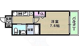エスリード森ノ宮駅前 1Kの間取図画像