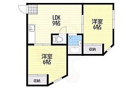 第2タナックマンション 2LDKの間取図画像