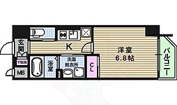 ジュネーゼグラン本町East 1Kの間取図画像