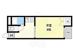 グリーンブリッジ 1Kの間取図画像