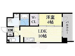 グランドゥーエ 1LDKの間取図画像