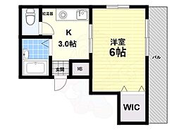 エムローズ 1Kの間取図画像
