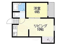 メゾンロータリー 1LDKの間取図画像