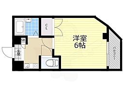 ウェルネス上本町 1Kの間取図画像