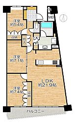 間取図画像 3LDK
