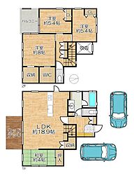 須磨区北落合5丁目 4LDKの間取り